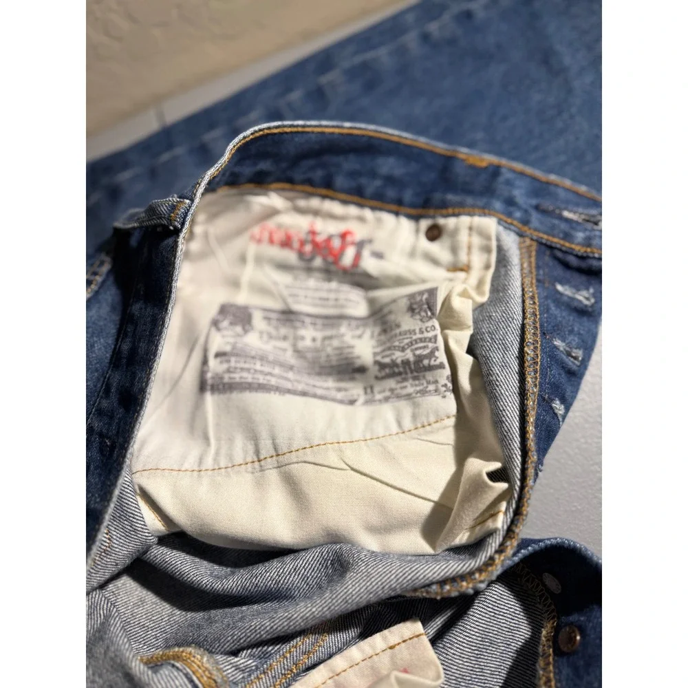 Levis 501 150th Anniversary Edition Custom Jeans Blue Denim 32x32 Mens